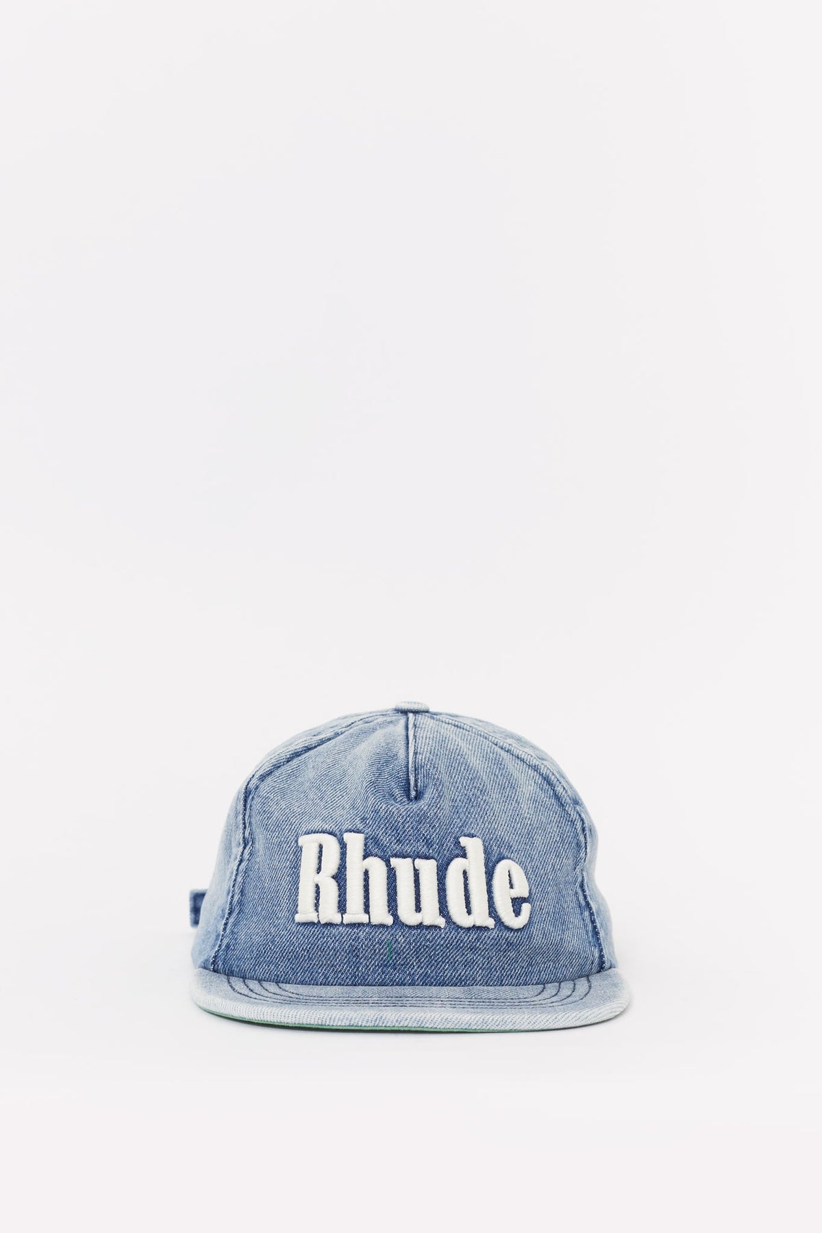 RHUDE OXFORD INDIGO LOGO DENIM HAT