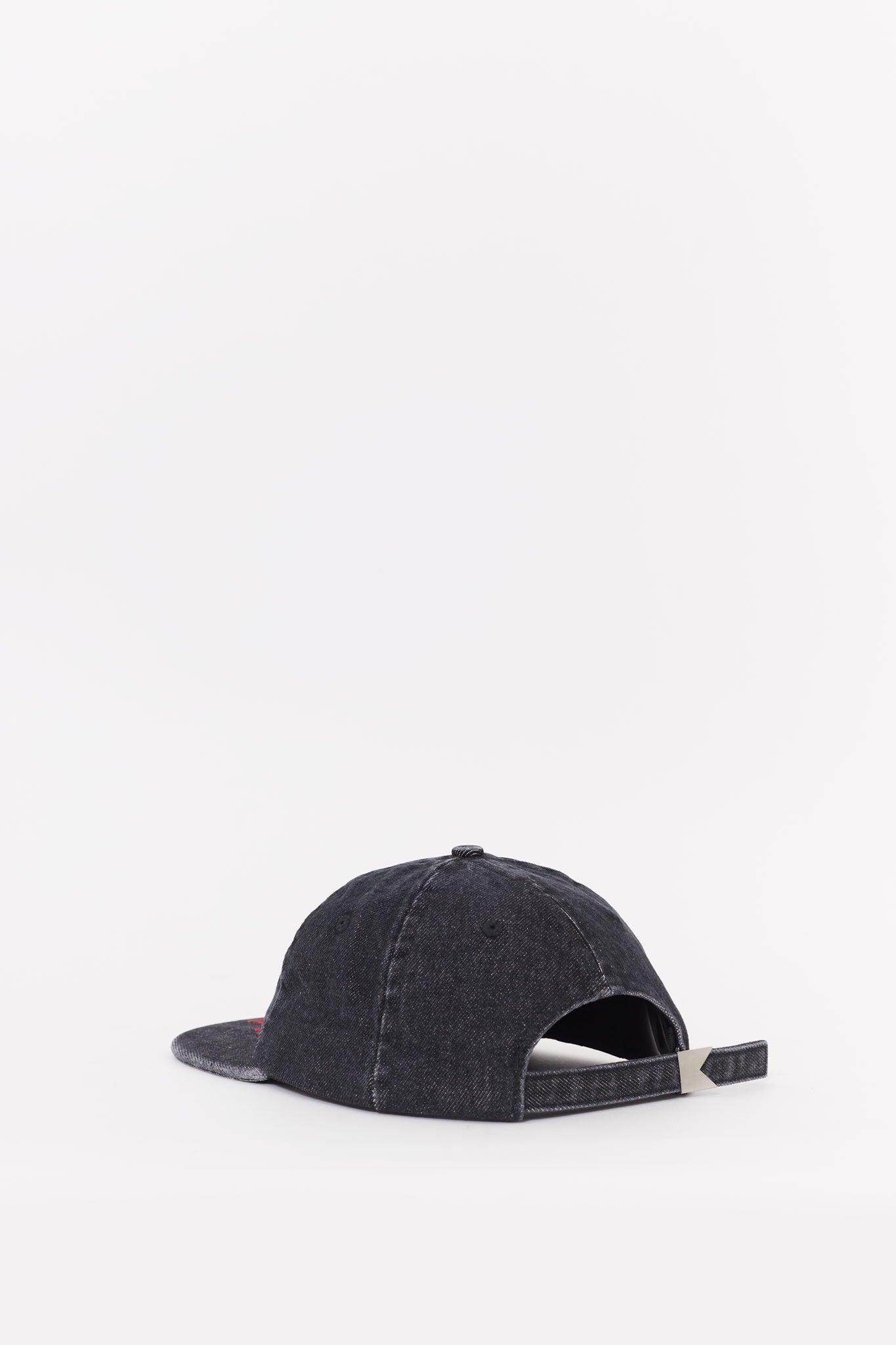 RHUDE AGOURA BLACK ST RHUDE SEAL DENIM CURVED BRIM HAT