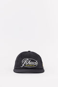 RHUDE BLACK RHUDE SPORTS CLUB CURVED BRIM HAT