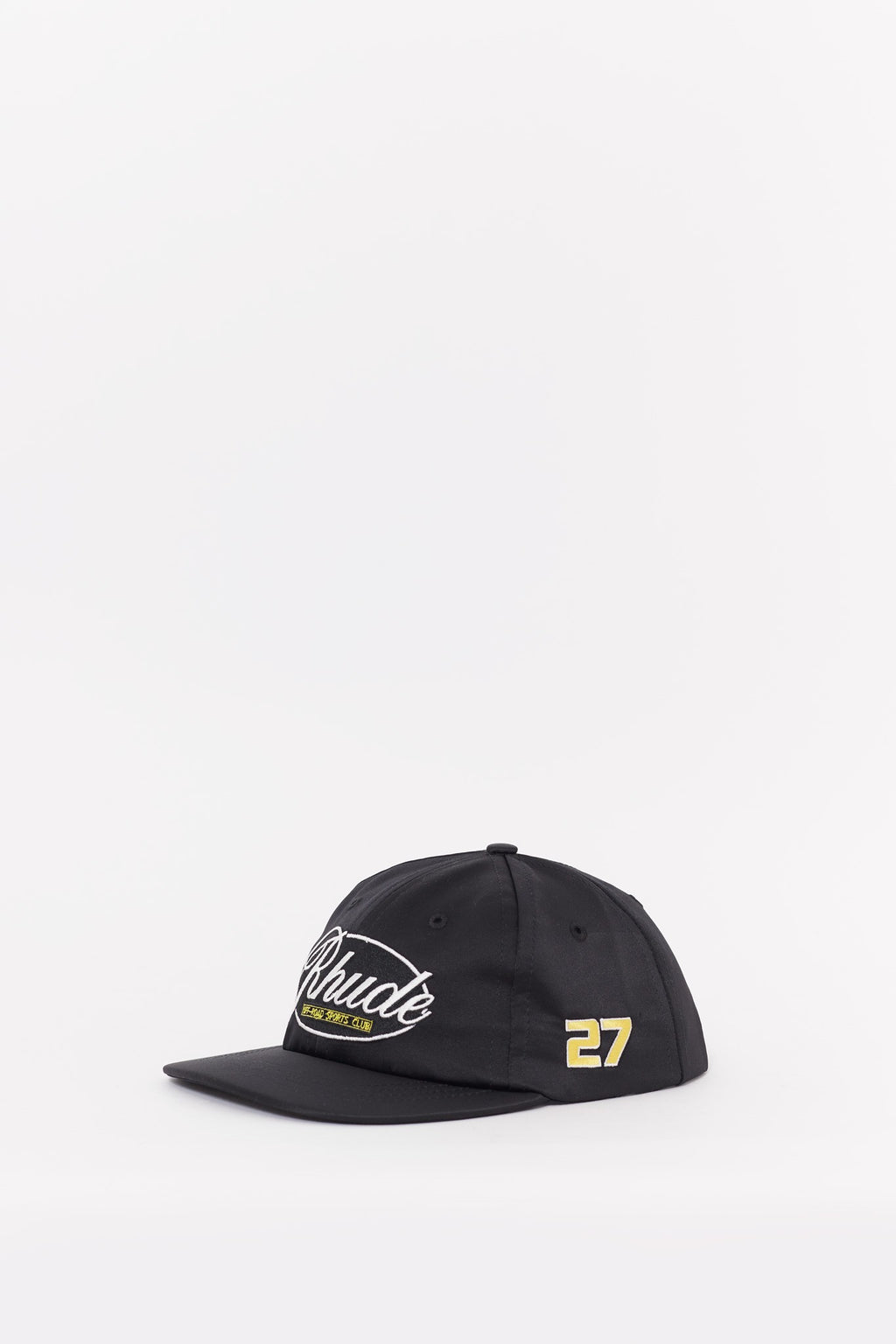 RHUDE BLACK RHUDE SPORTS CLUB CURVED BRIM HAT