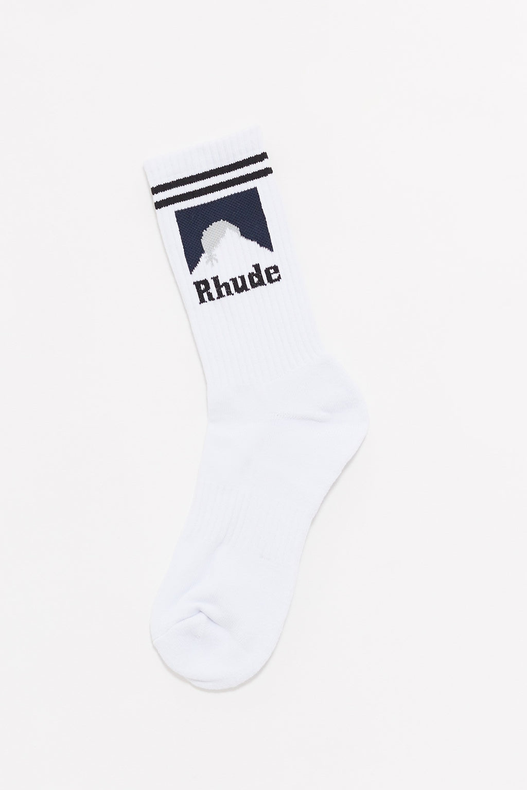 RHUDE WHITE MOONLIGHT SOCKS