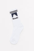 RHUDE WHITE MOONLIGHT SOCKS