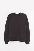 STUSSY WASHED BLACK FLEECE RAGLAN CREWNECK