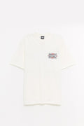 STUSSY NATURAL CHAMPION OVAL PIG DYED T SHIRT