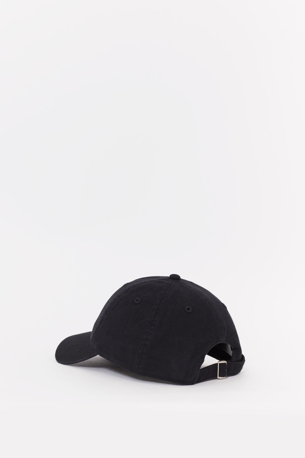 STUSSY BLACK LP CREW STRAPBACK CAP
