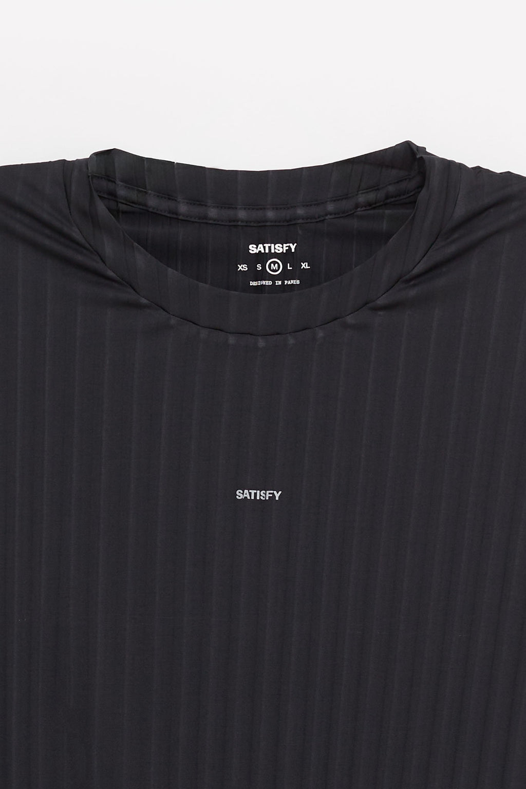 SATISFY BLACK AURALITE PLEATED LS T SHIRT