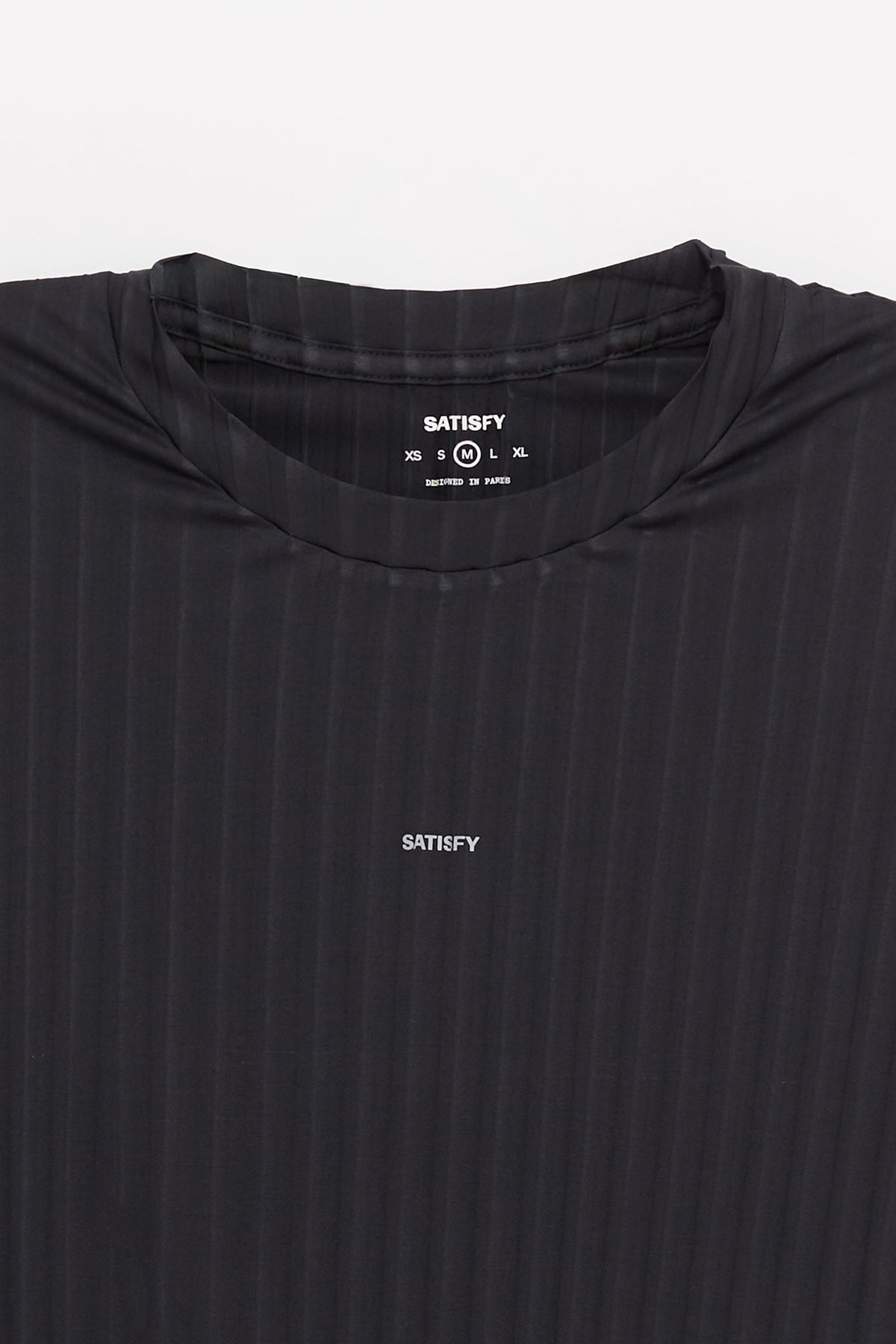 SATISFY BLACK AURALITE PLEATED LS T SHIRT