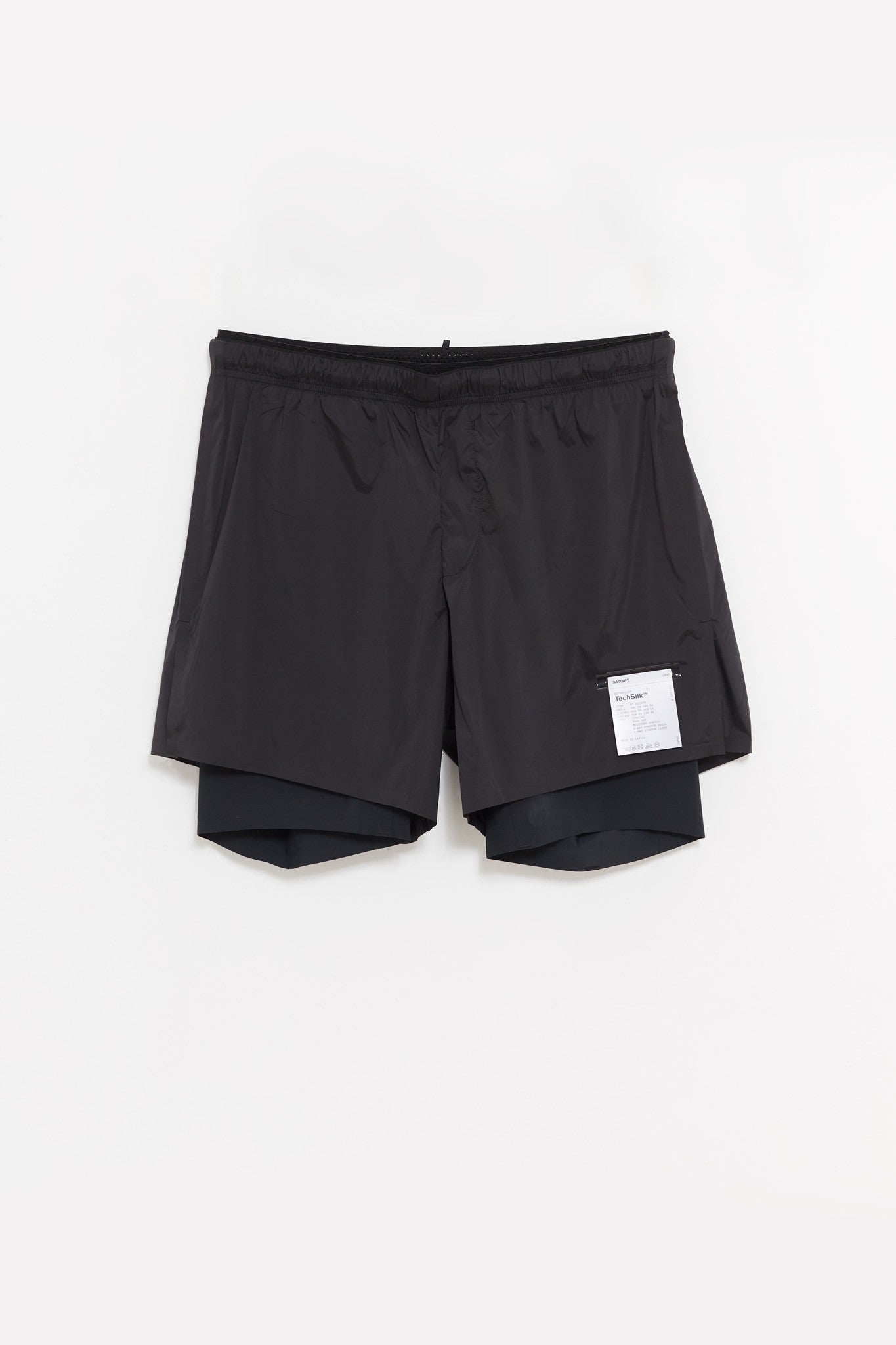 SATISFY BLACK TECHSILK 8 SHORTS