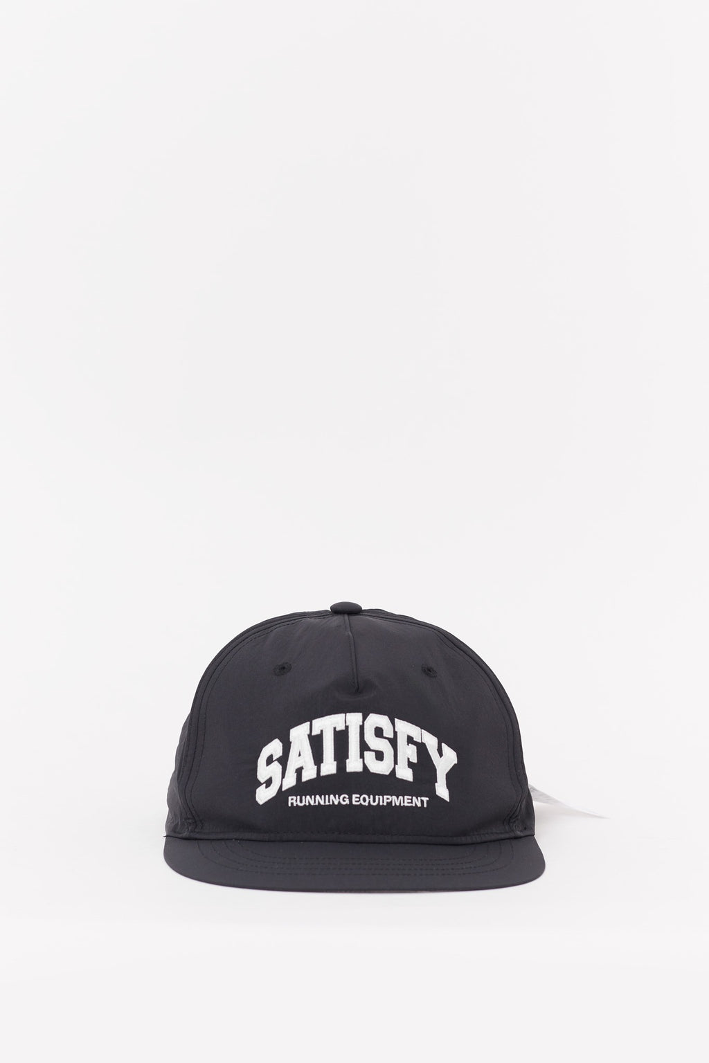 SATISFY BLACK FLITESILK 5 PANEL PINCH CAP