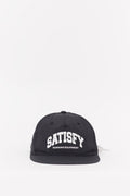 SATISFY BLACK FLITESILK 5 PANEL PINCH CAP