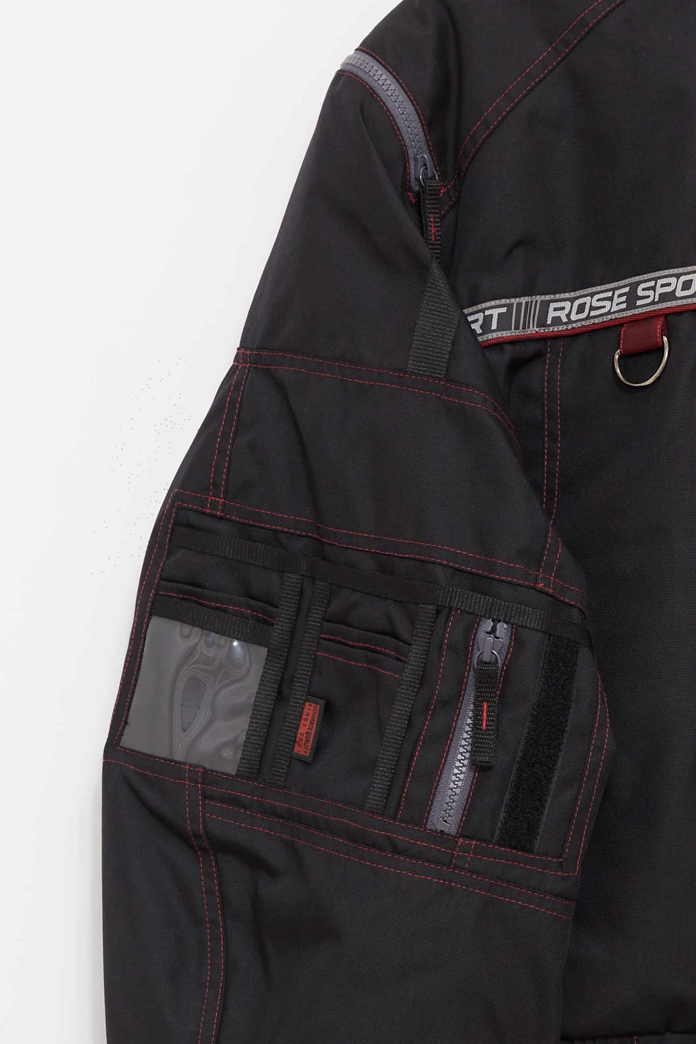 MARTINE ROSE BLACK BUMBAG JACKET