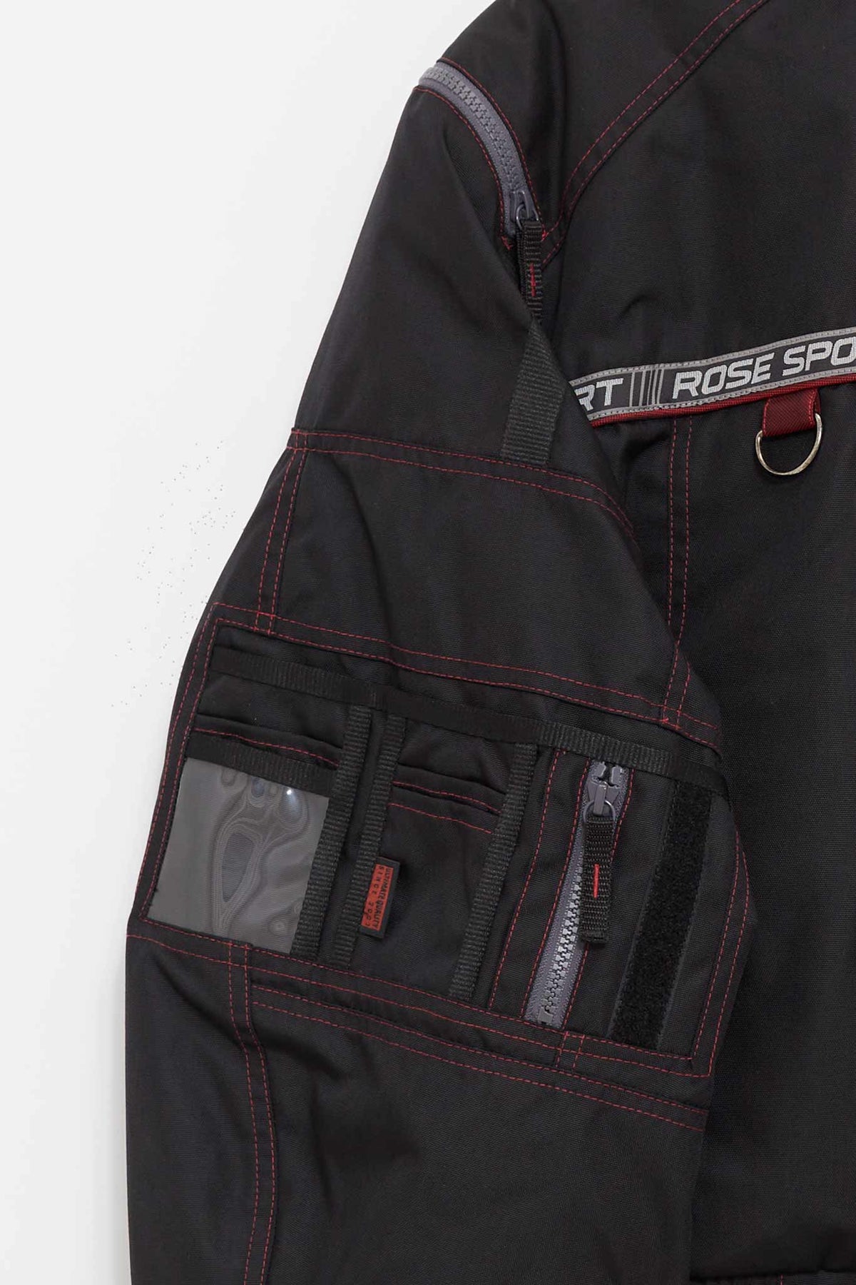MARTINE ROSE BLACK BUMBAG JACKET