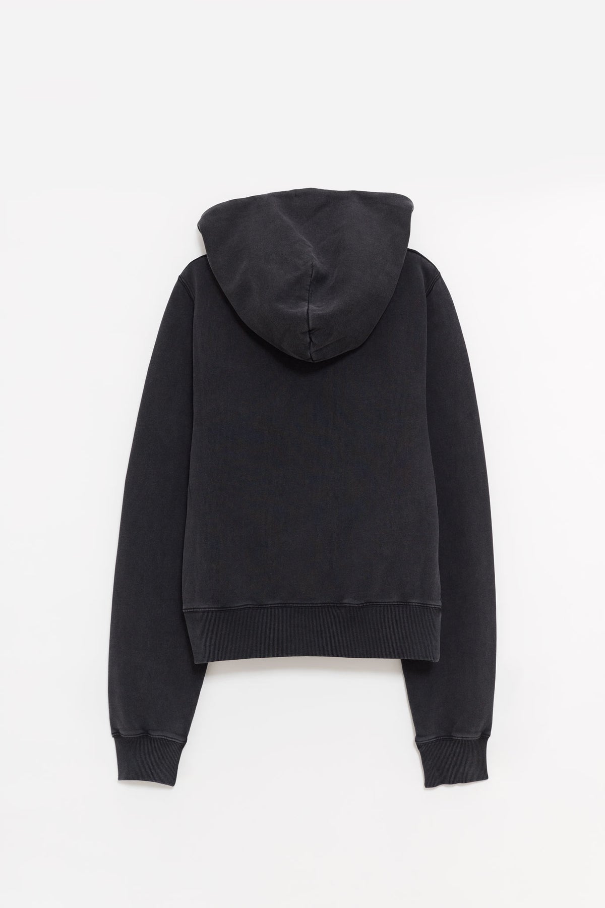 MARTINE ROSE BLACK SHRUNKEN HOODIE