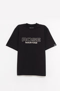 MARTINE ROSE BLACK ROSE CLASSIC T SHIRT