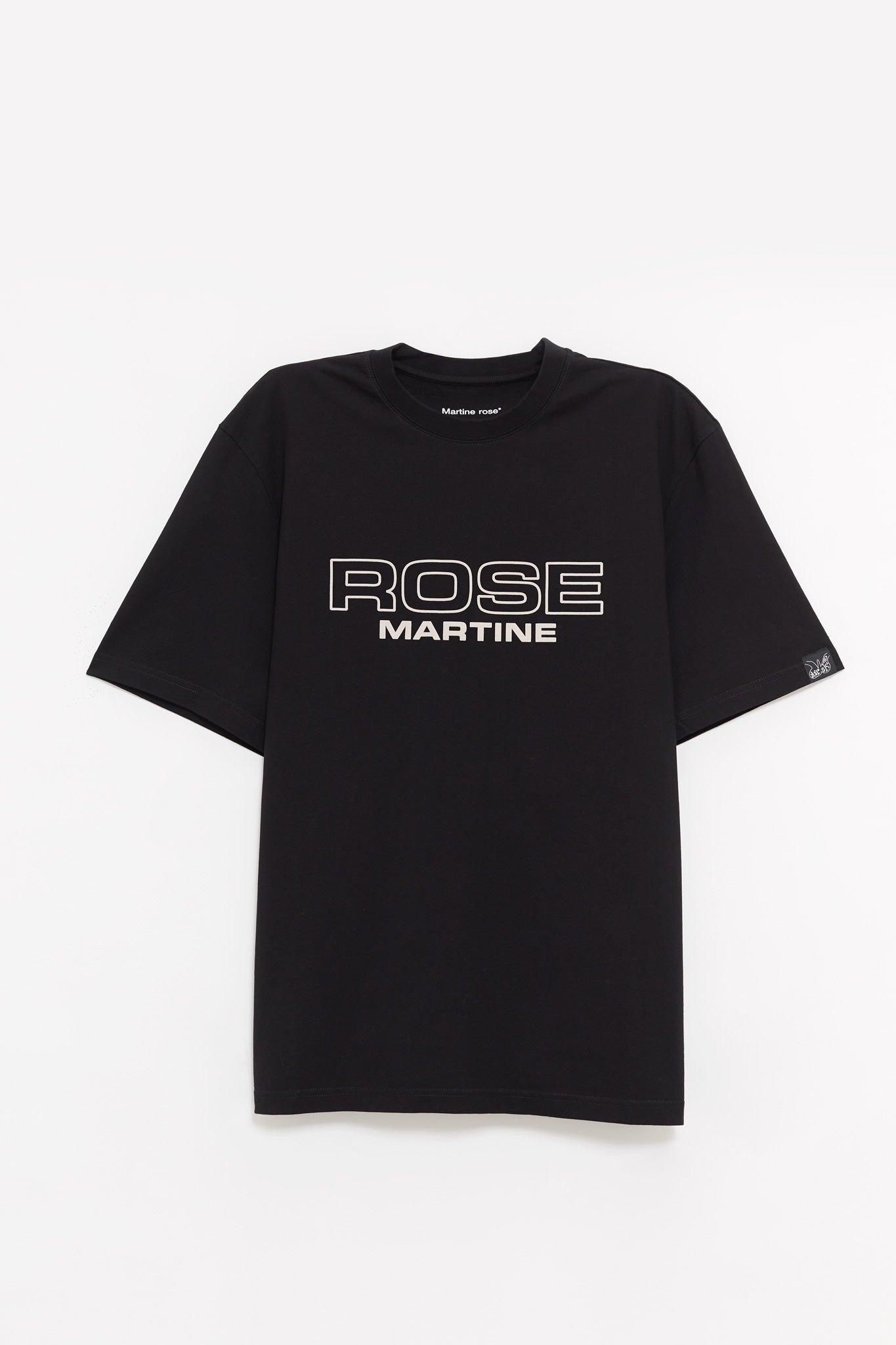 MARTINE ROSE BLACK ROSE CLASSIC T SHIRT