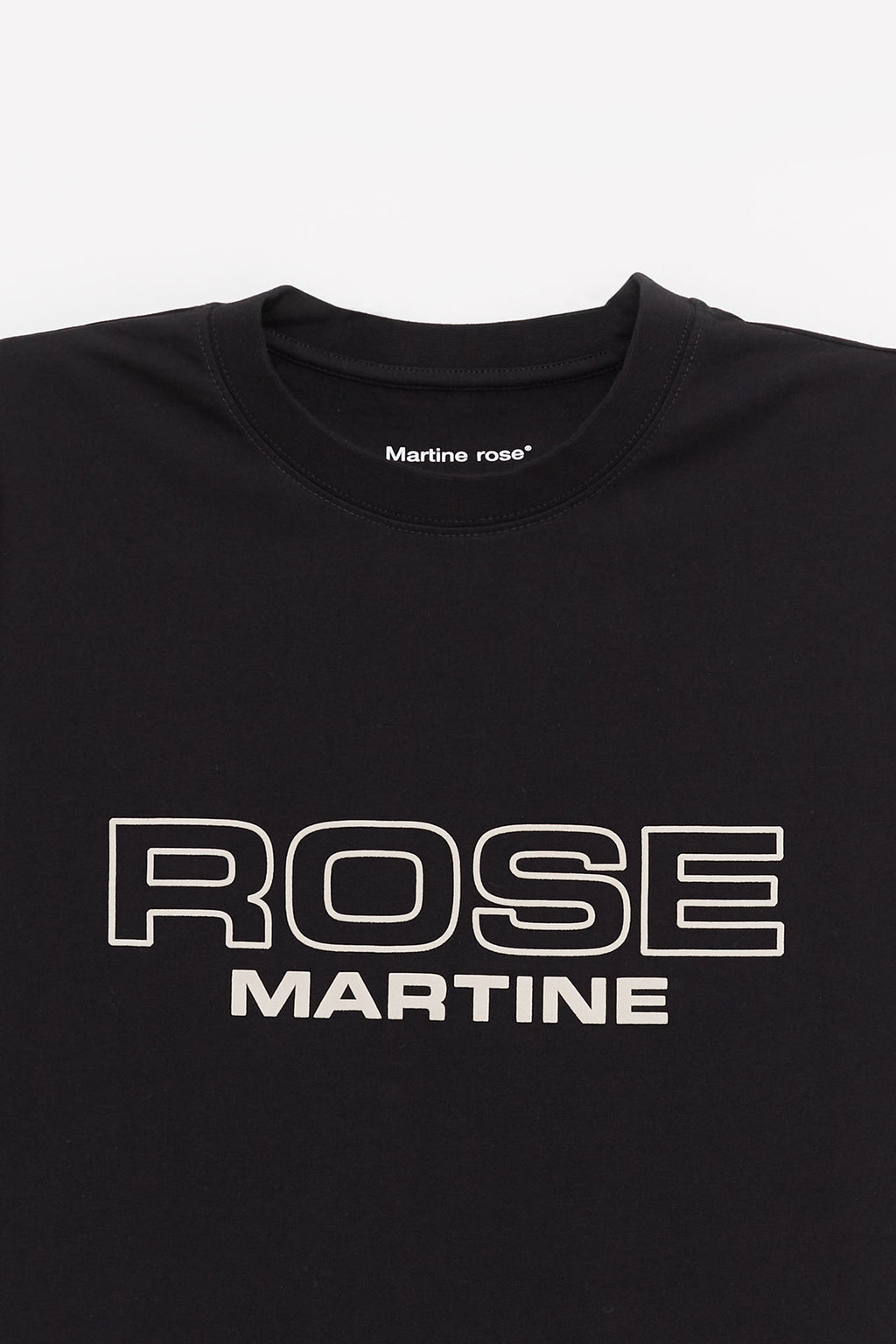 MARTINE ROSE BLACK ROSE CLASSIC T SHIRT