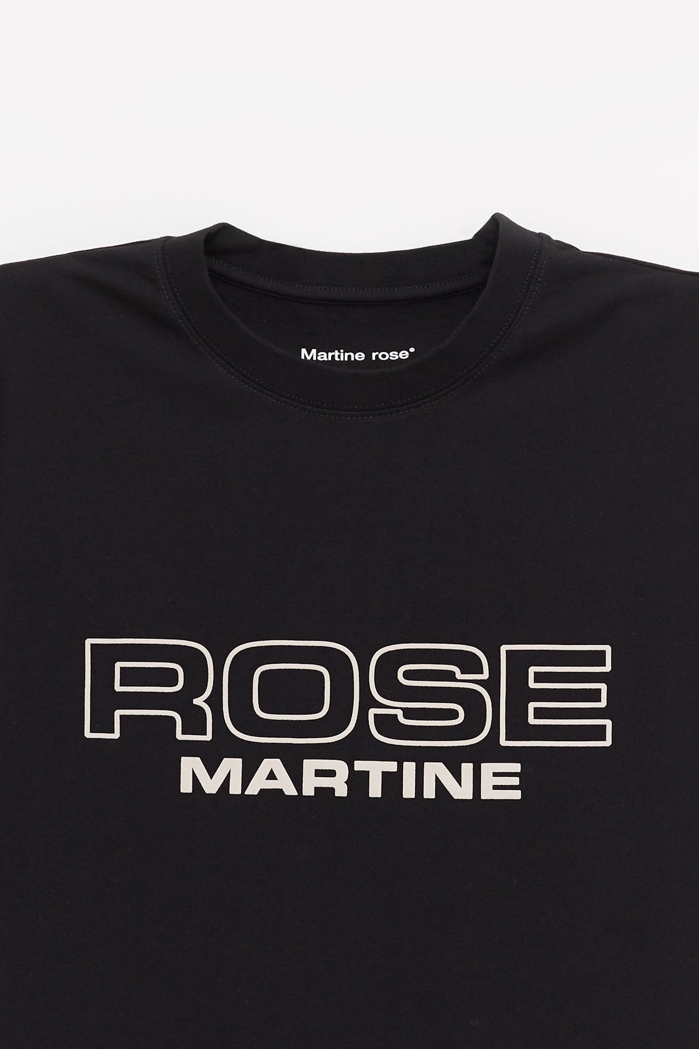 MARTINE ROSE BLACK ROSE CLASSIC T SHIRT