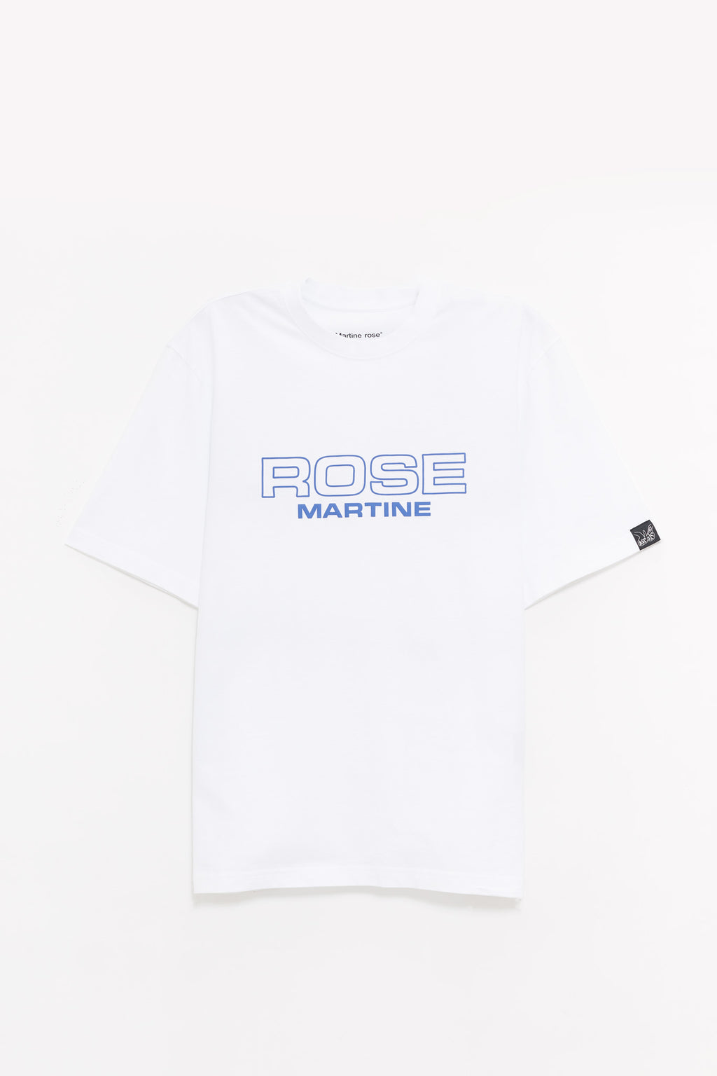 MARTINE ROSE WHITE ROSE CLASSIC T SHIRT