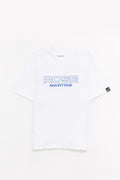 MARTINE ROSE WHITE ROSE CLASSIC T SHIRT