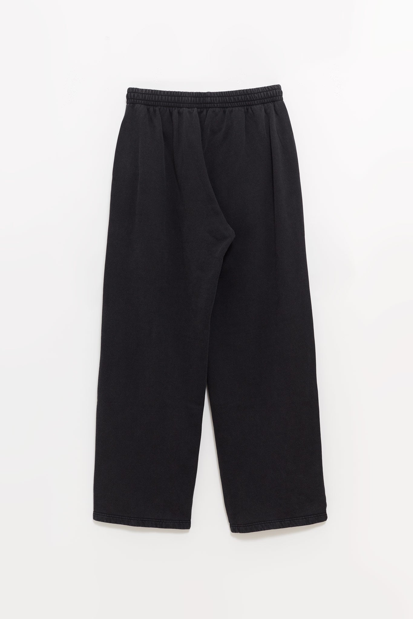 MARTINE ROSE BLACK WASHED WIDE LEG SWEATPANT