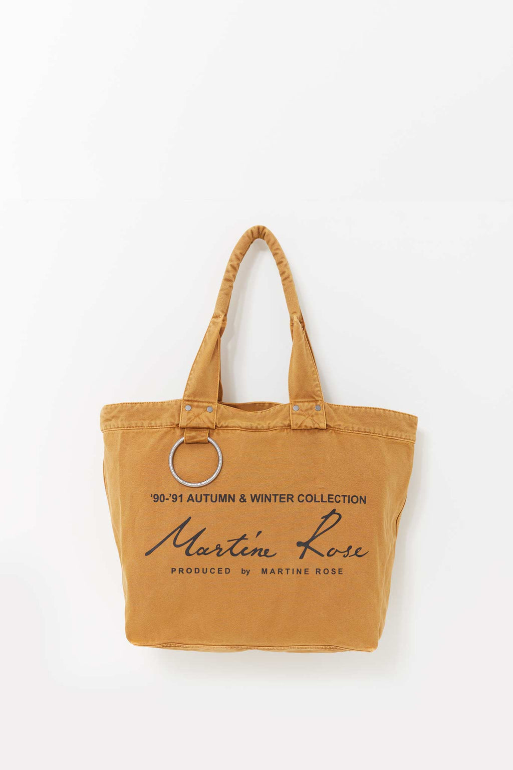 MARTINE ROSE BEIGE BONDAGE TOTE BAG