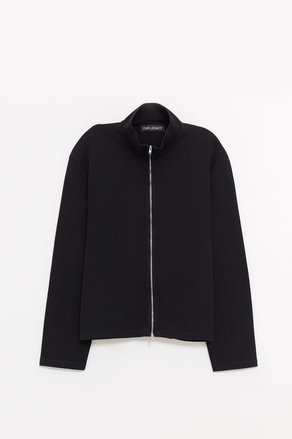 OUR LEGACY BLACK ATHLETIC SHRUNKEN FULLZIP JACKET