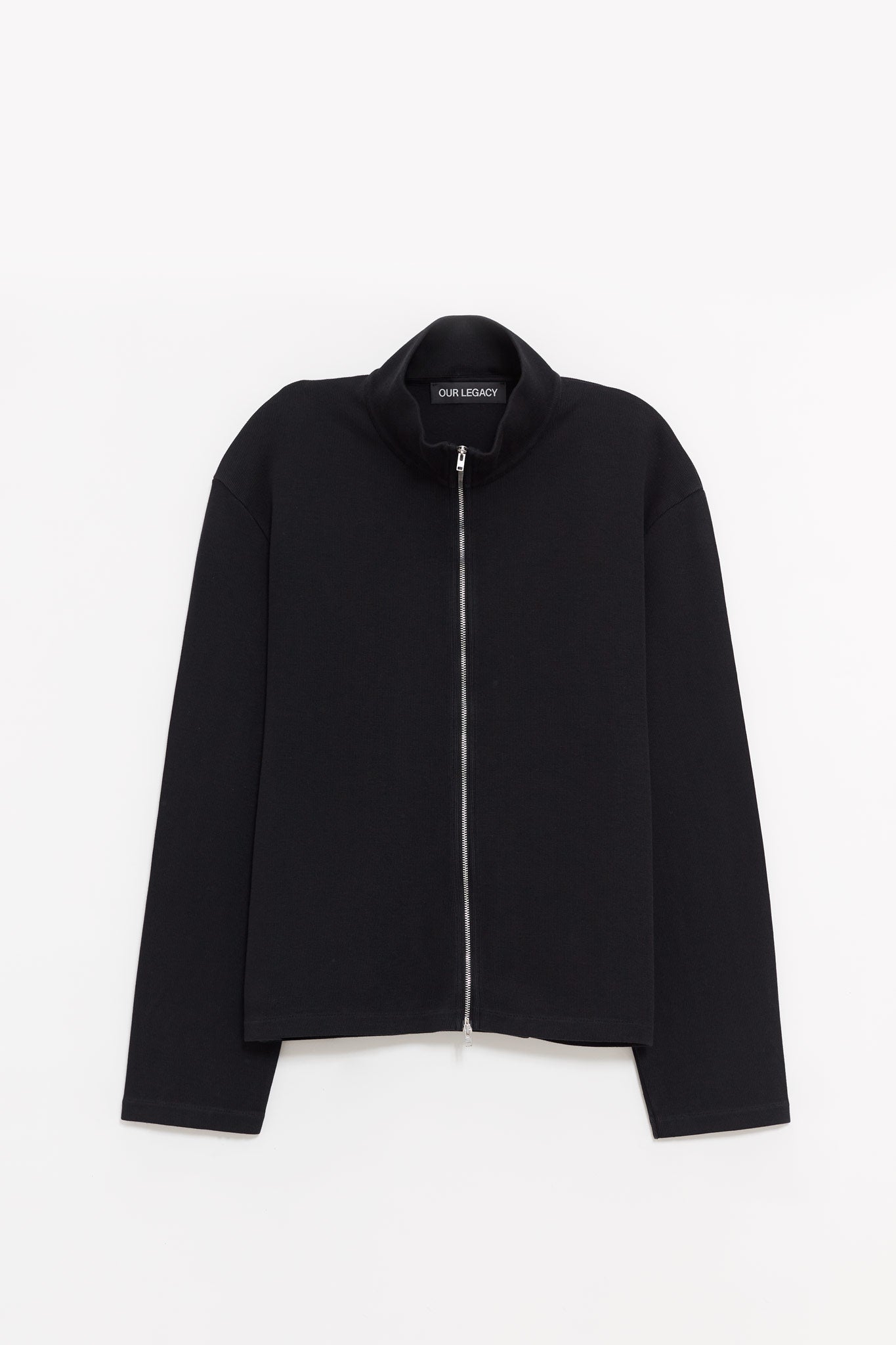 OUR LEGACY BLACK ATHLETIC SHRUNKEN FULLZIP JACKET