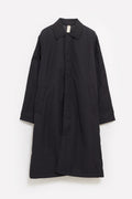 SUNFLOWER BLACK RELAXED NYLON COAT