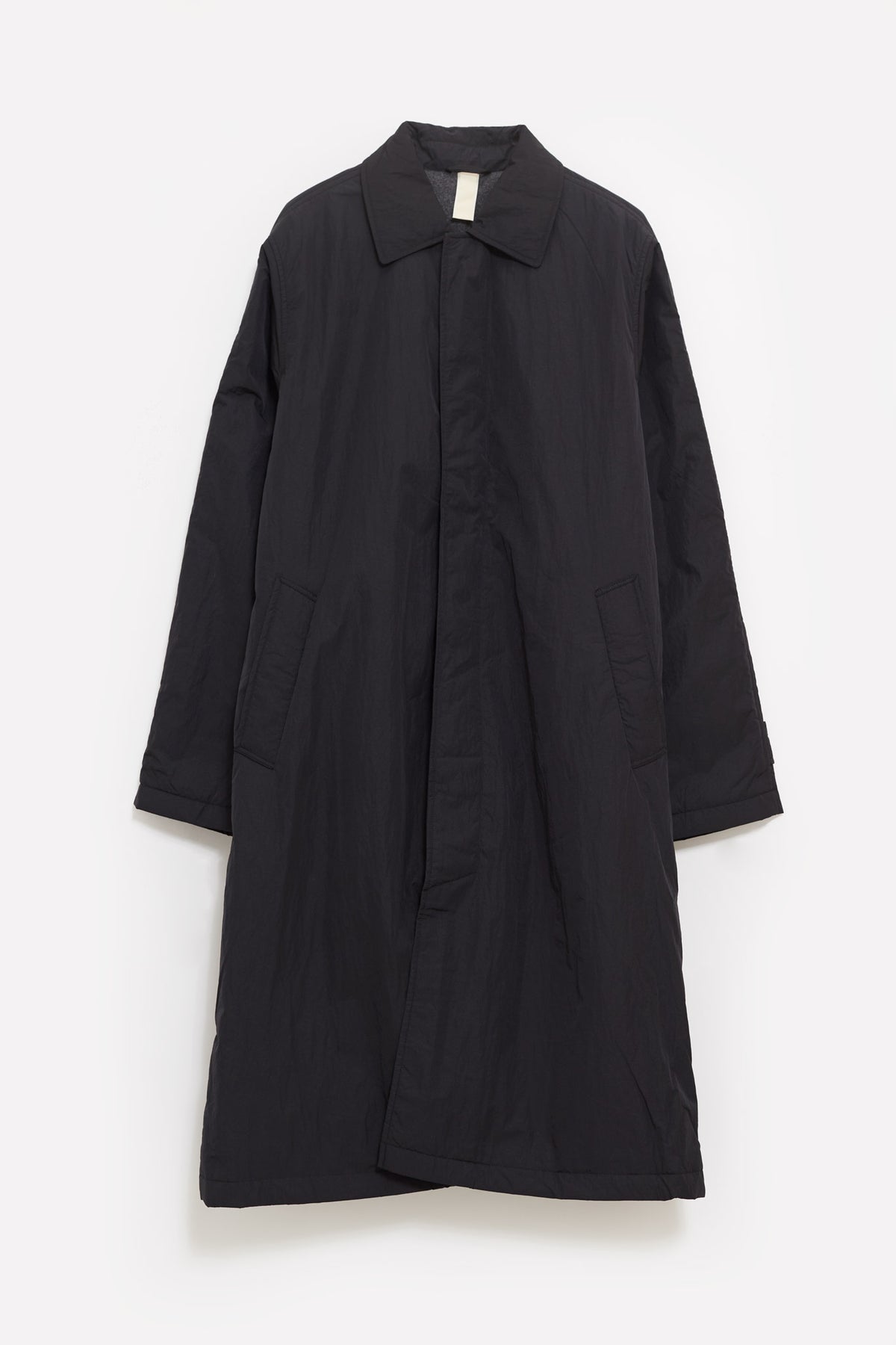 SUNFLOWER BLACK RELAXED NYLON COAT