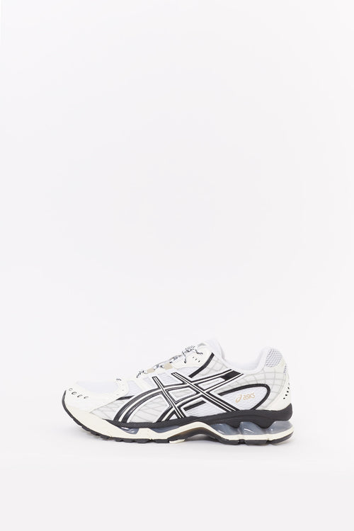 ASICS WHITE IVORY GEL NIMBUS 101 SNEAKERS