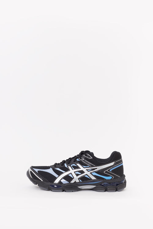 ASICS BLACK PURE SILVER GEL CUMULUS 16 SNEAKERS