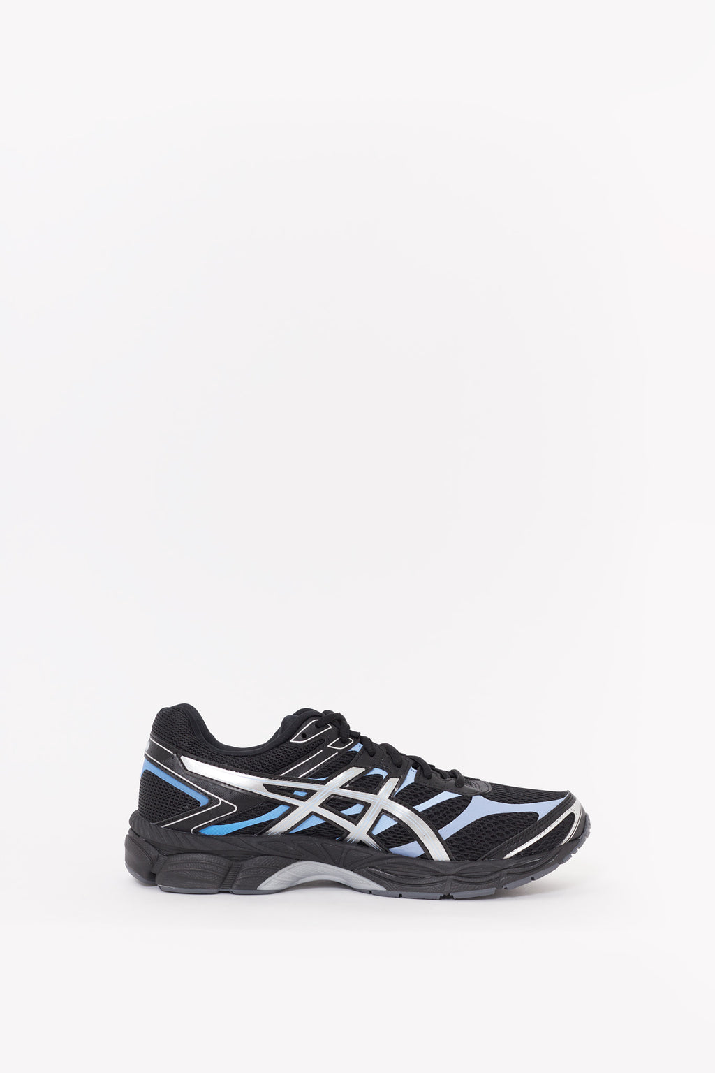 ASICS BLACK PURE SILVER GEL CUMULUS 16 SNEAKERS