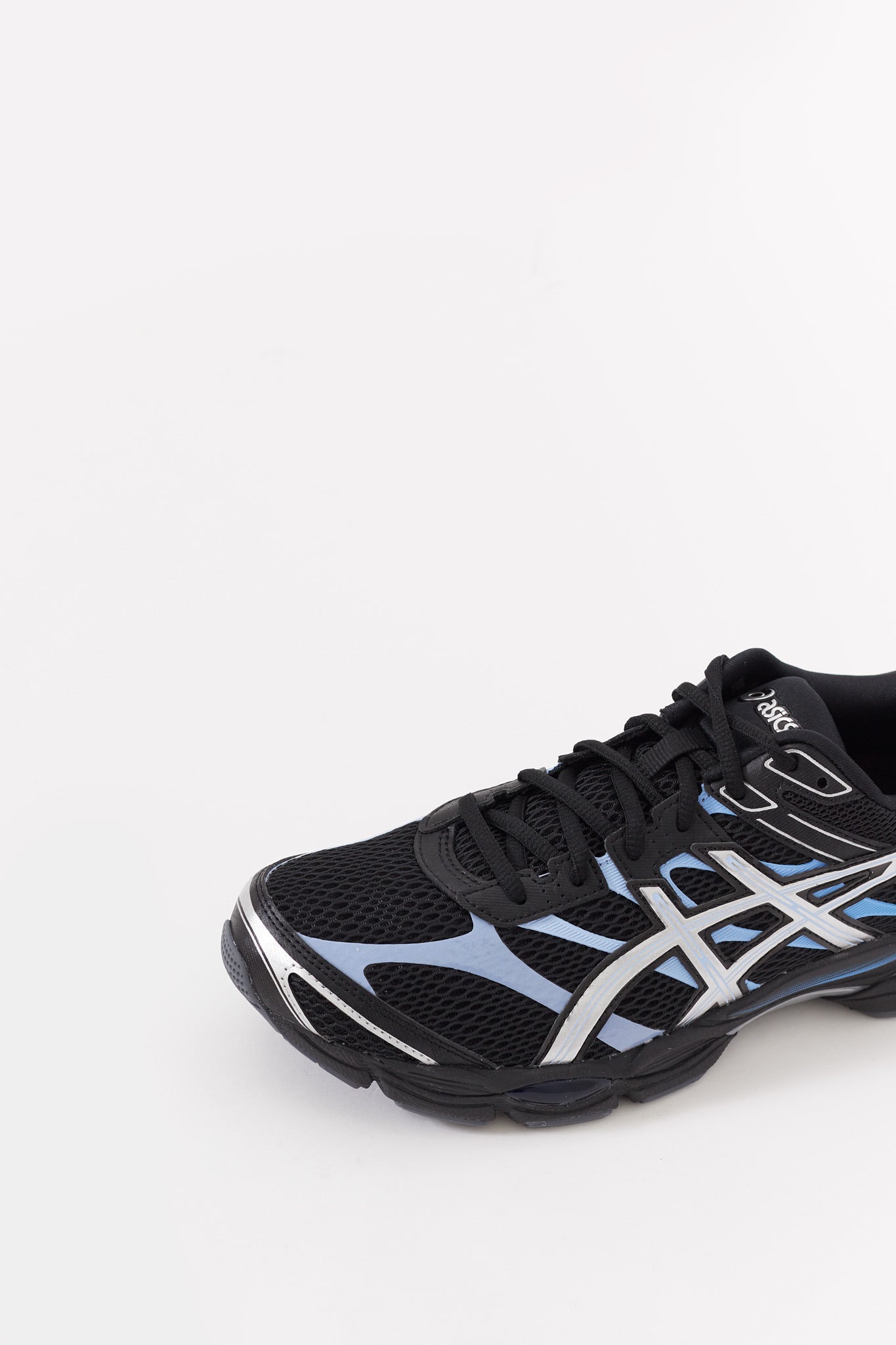 ASICS BLACK PURE SILVER GEL CUMULUS 16 SNEAKERS