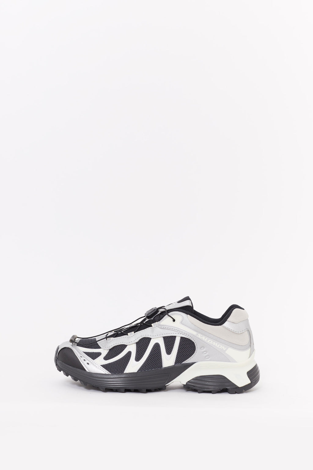SALOMON BLACK SILVER XT WHISPER SNEAKERS