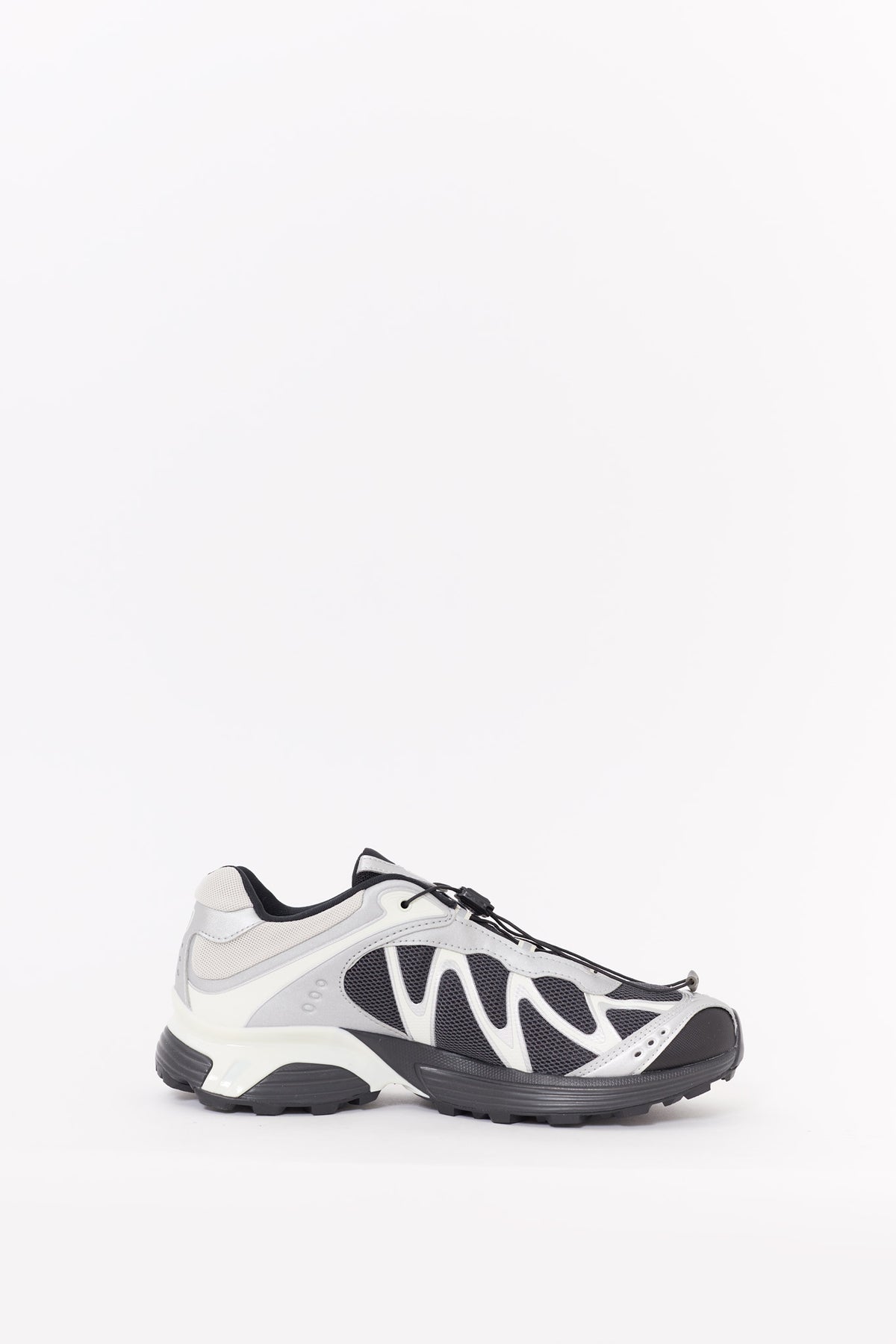 SALOMON BLACK SILVER XT WHISPER SNEAKERS