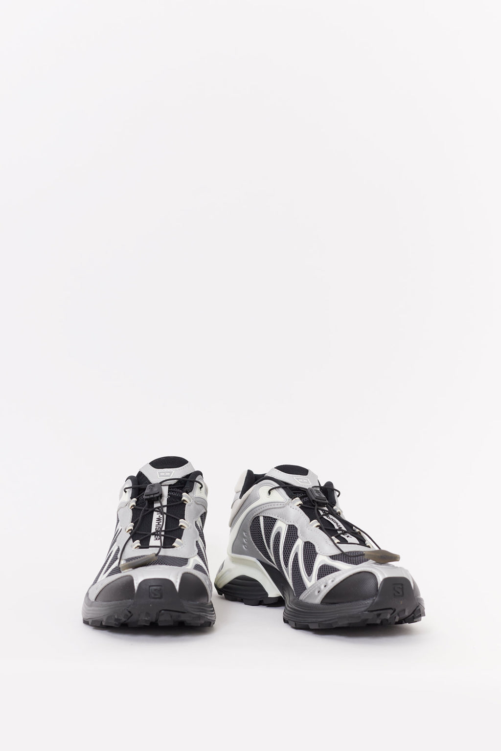 SALOMON BLACK SILVER XT WHISPER SNEAKERS