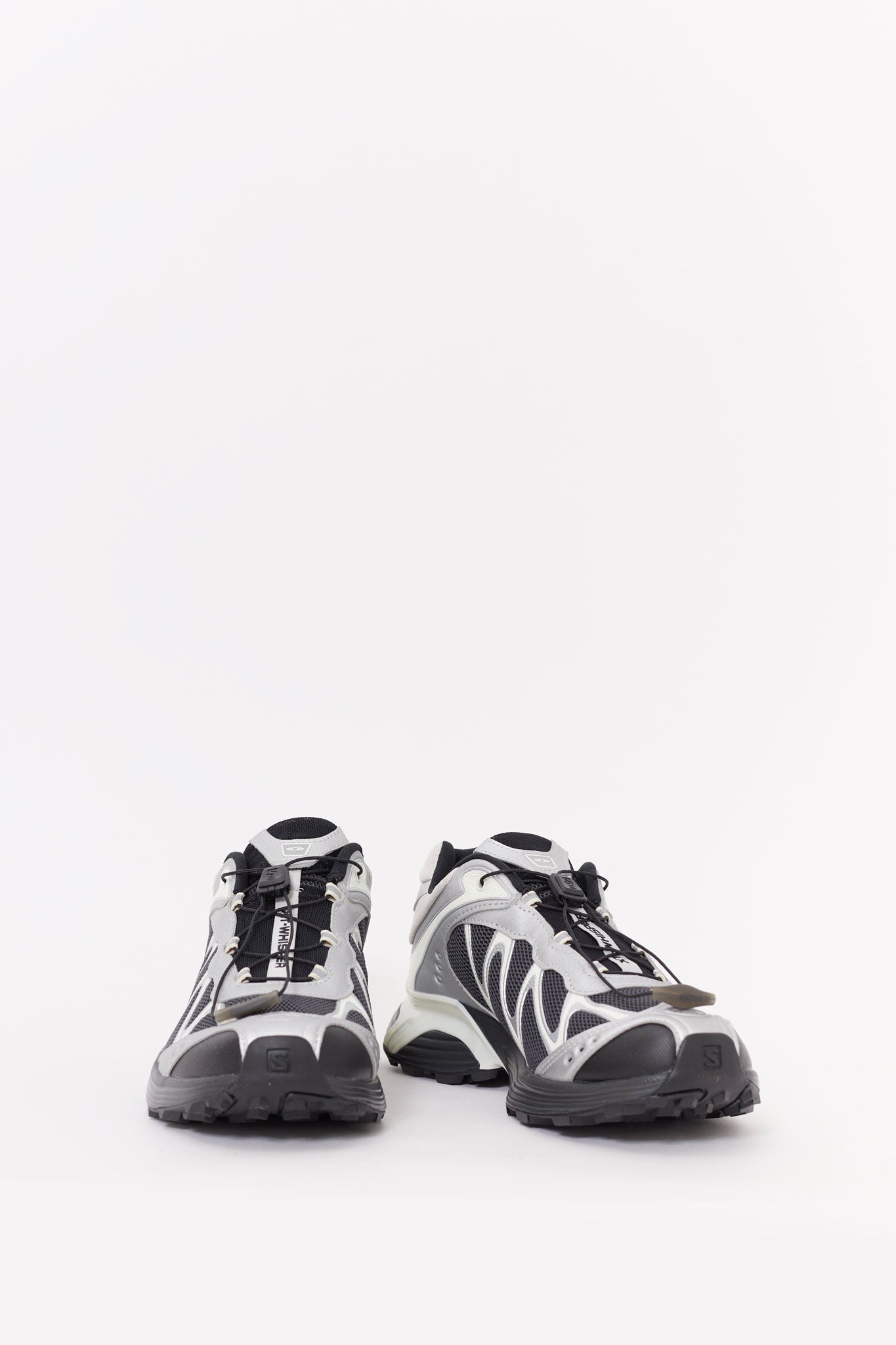 SALOMON BLACK SILVER XT WHISPER SNEAKERS
