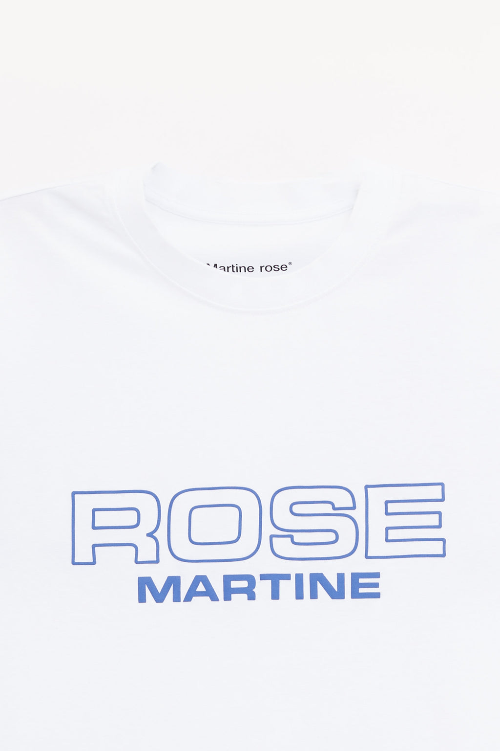 MARTINE ROSE WHITE ROSE CLASSIC T SHIRT