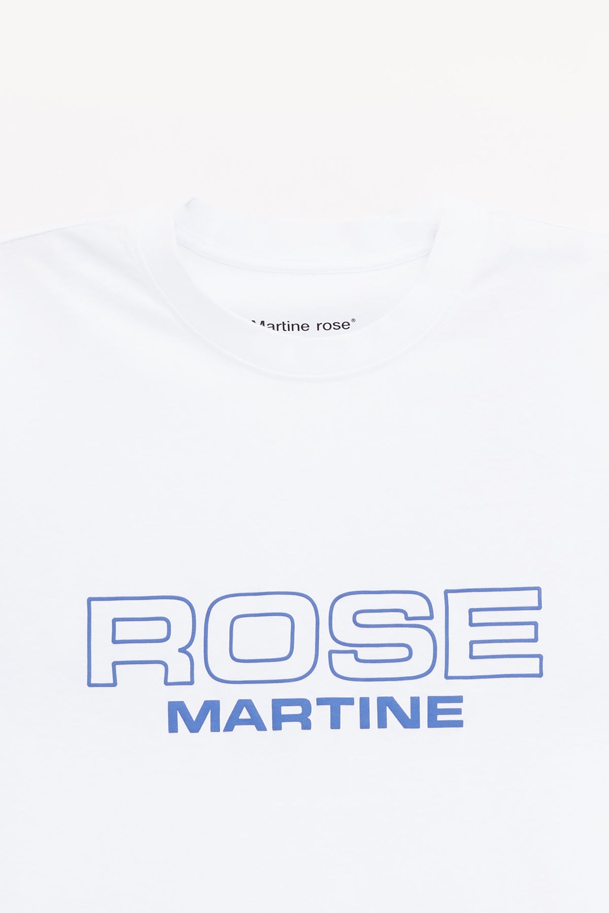 MARTINE ROSE WHITE ROSE CLASSIC T SHIRT