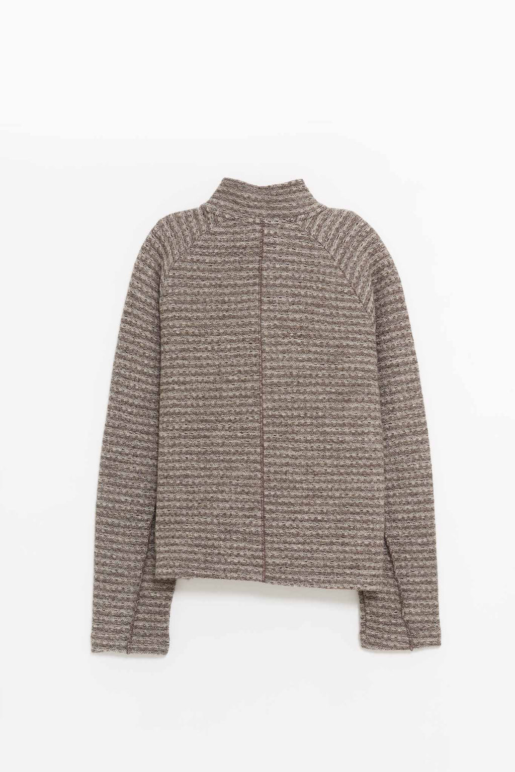 MFPEN SHREDDED BROWN LEISURE ZIP UP JACKET