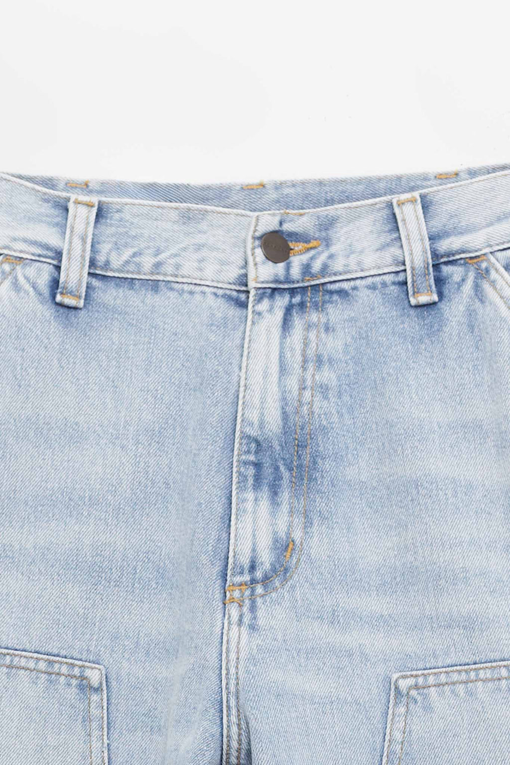 CARHARTT WIP BLUE WORN BLEACHED DOUBLE KNEE PANT