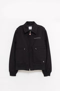 CASABLANCA BLACK BONDED WOOL BLEND JACKET