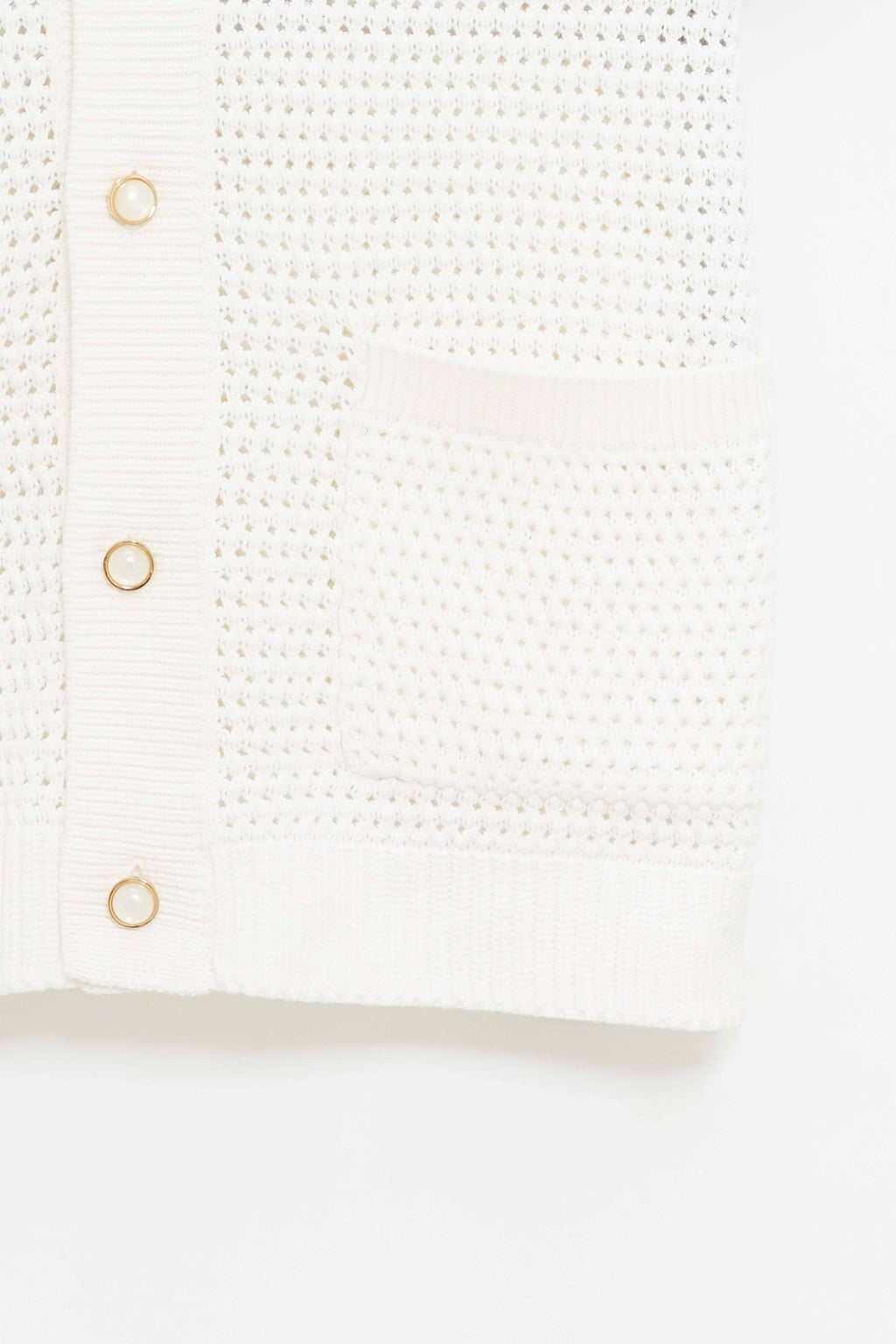 CASABLANCA WHITE GREY CROCHET SHIRT