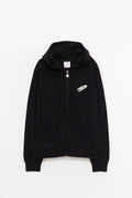 CASABLANCA BLACK RIB MERINO HOODIE