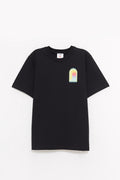 CASABLANCA BLACK L ARCHE CLASSIC T SHIRT