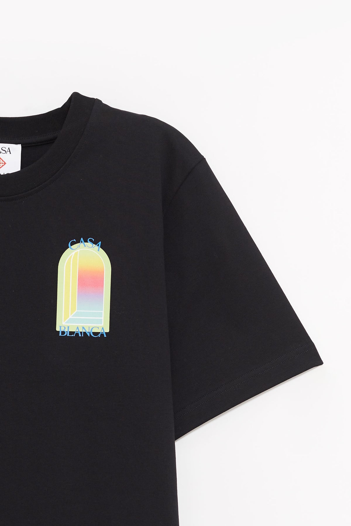 CASABLANCA BLACK L ARCHE CLASSIC T SHIRT
