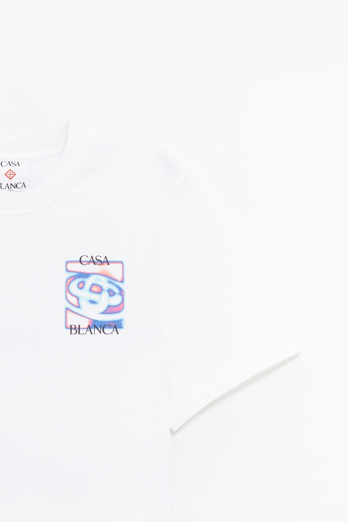 CASABLANCA WHITE HEATMAP CLASSIC T SHIRT