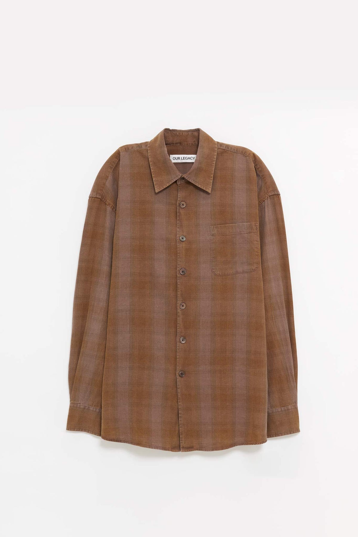 OUR LEGACY DAKOTA FLANNEL CHECK BORROWED SHIRT