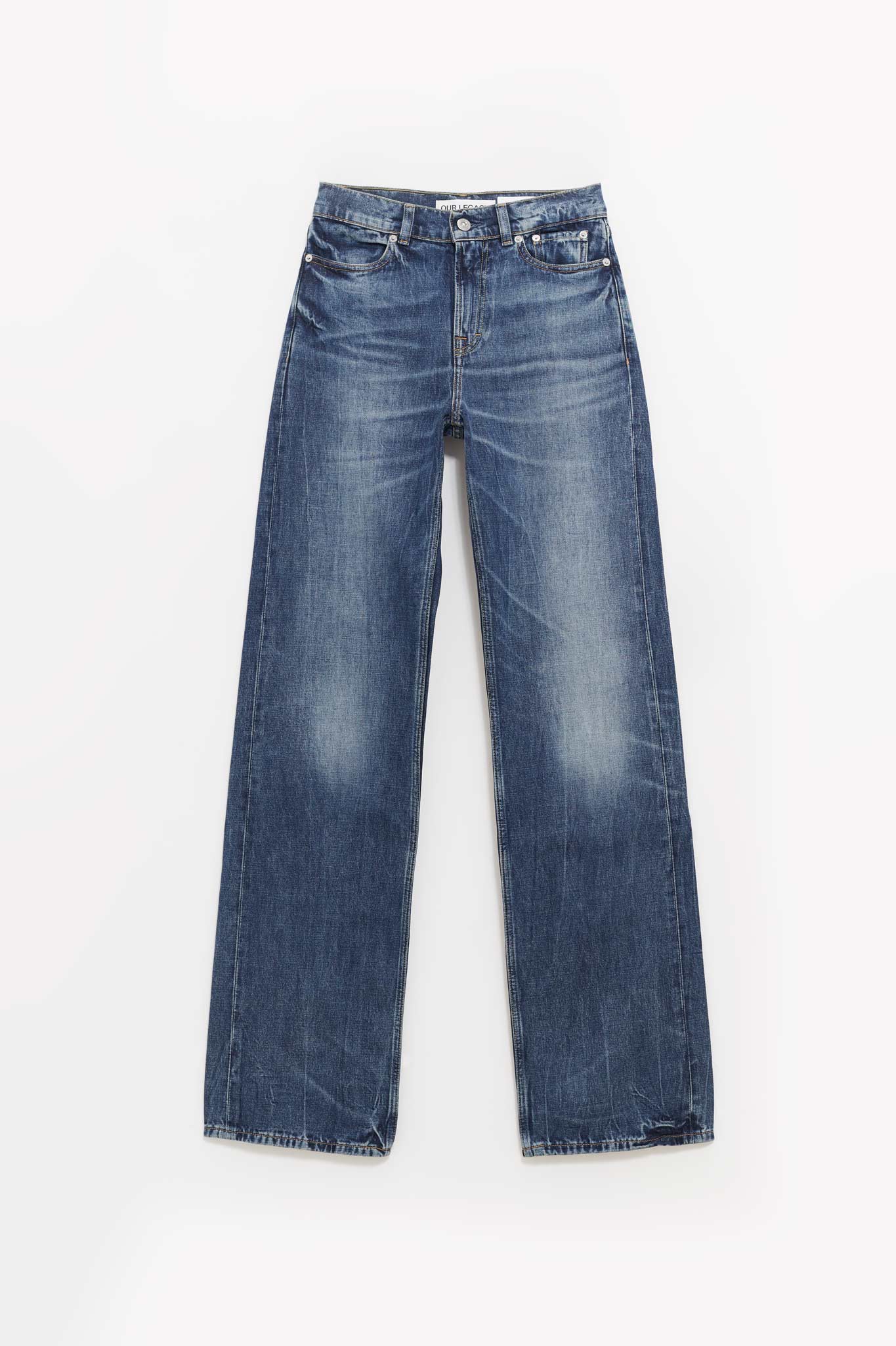 OUR LEGACY VIENNA BLUE WASH WATA CUT JEANS