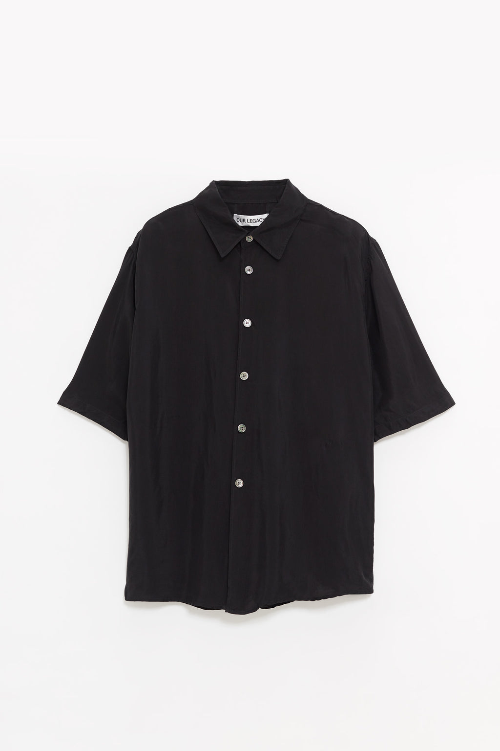 OUR LEGACY CHAR BLACK DUSTVEIL CUPRO BEYOND SHIRT